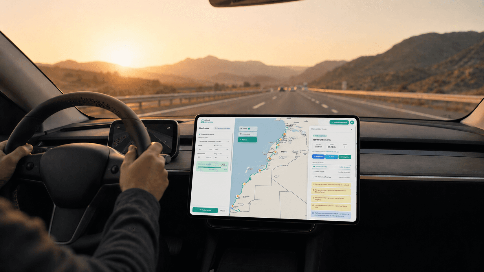 Longs trajets en voiture électrique au Maroc : la méthode (2026)